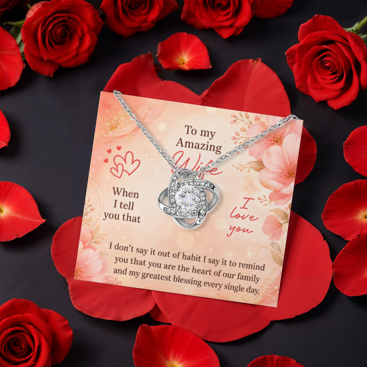 Love Knot - Rotating Rose Gift Box