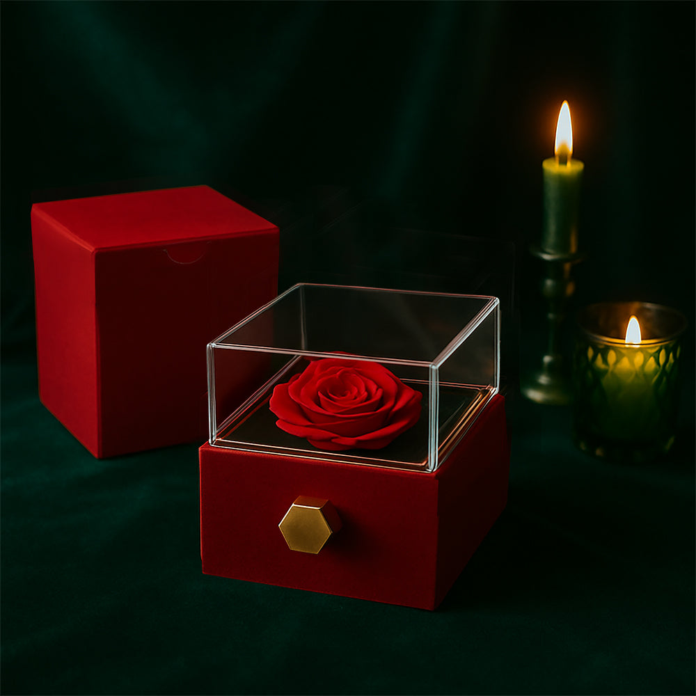 Love Knot - Rotating Rose Gift Box