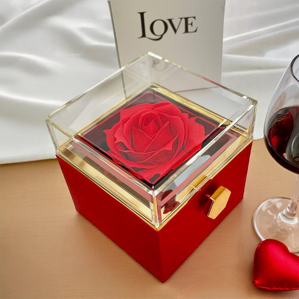 Love Knot - Rotating Rose Gift Box