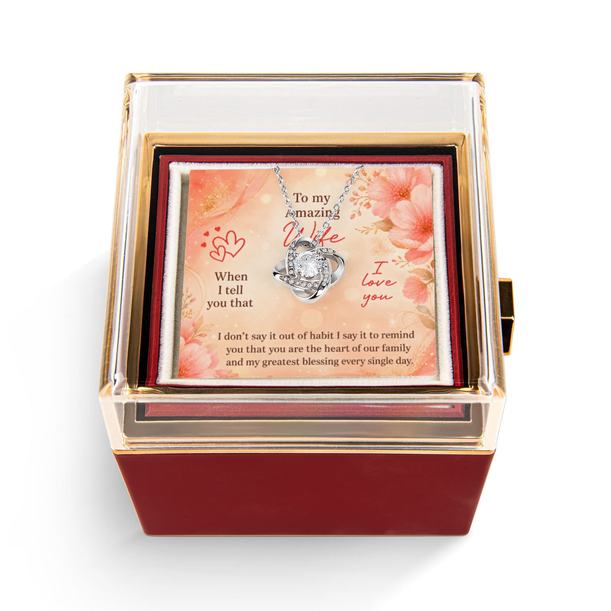 Love Knot - Rotating Rose Gift Box