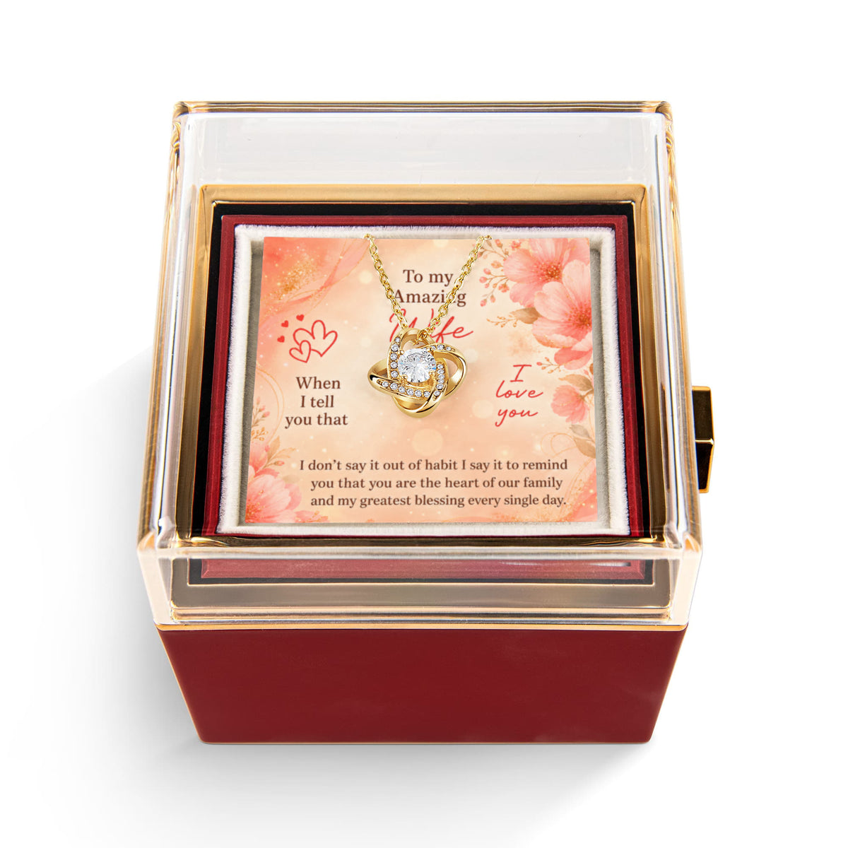 Love Knot - Rotating Rose Gift Box