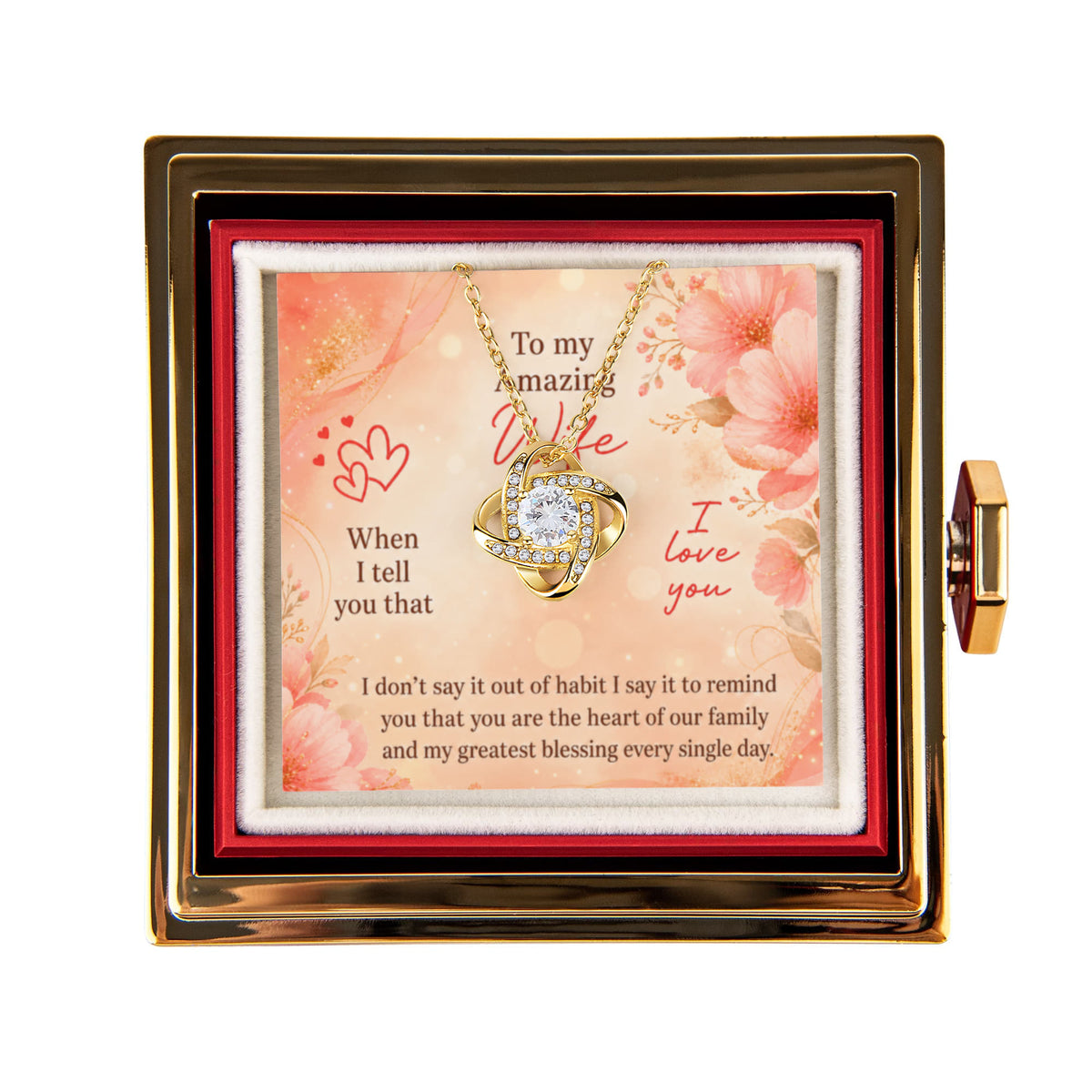 Love Knot - Rotating Rose Gift Box