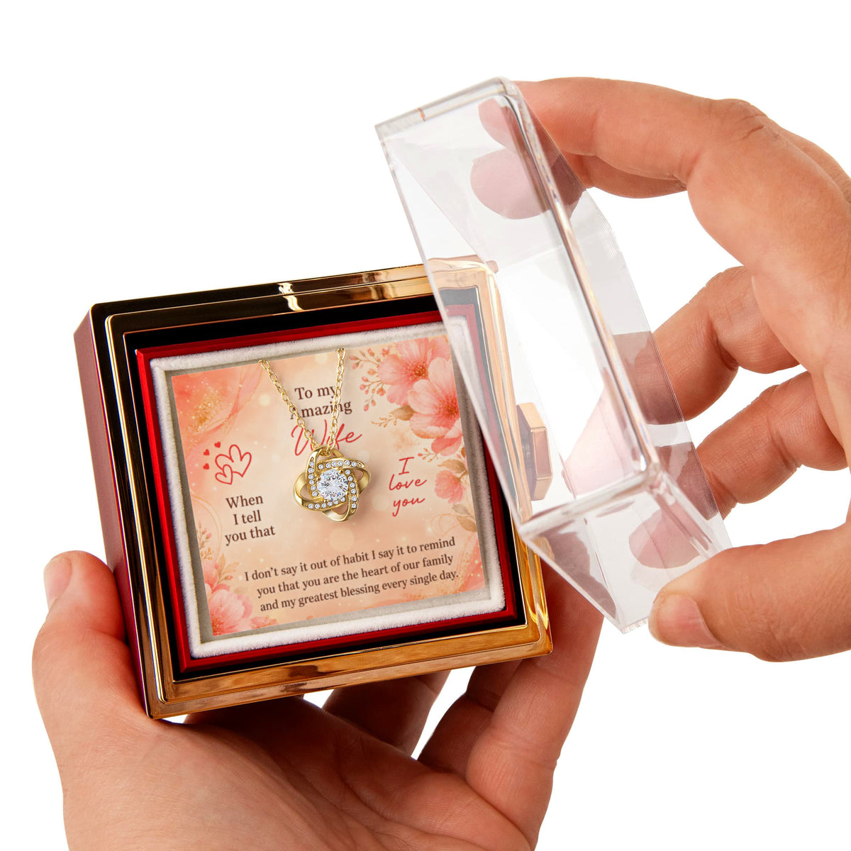 Love Knot - Rotating Rose Gift Box